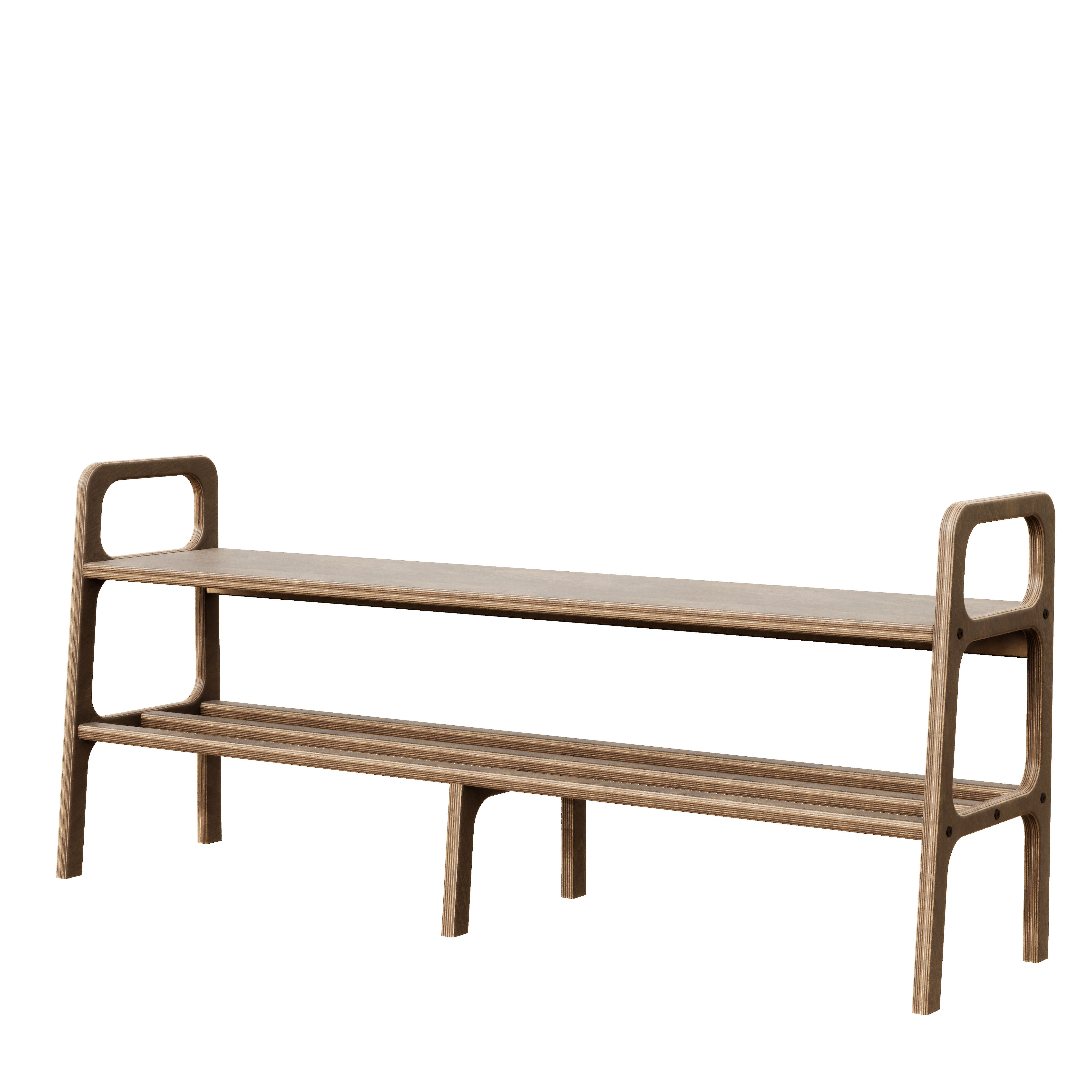 Mid century outdoor bench hot sale