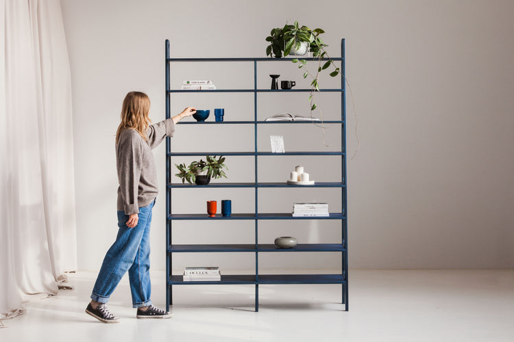 Bookcase Double Maxi Plus with 8 shelves