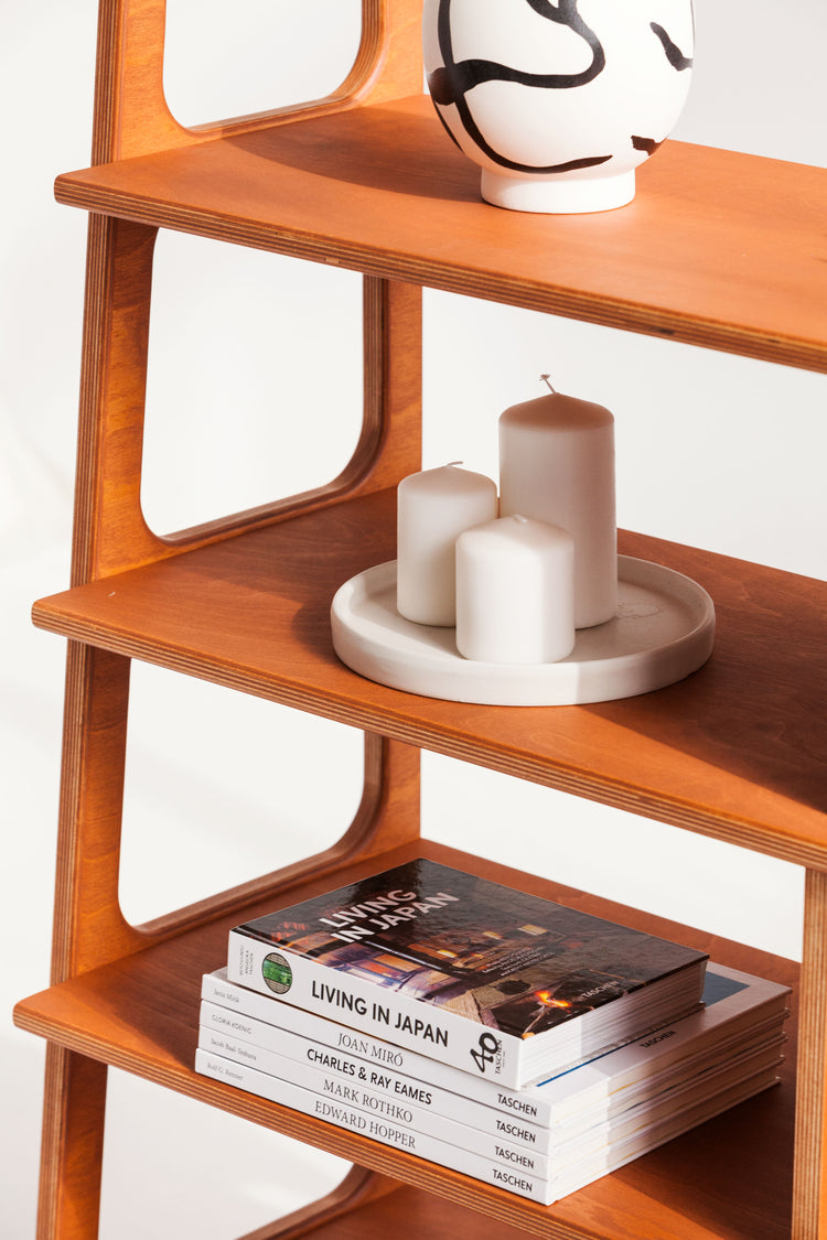 Bookcase Midlite with shelves