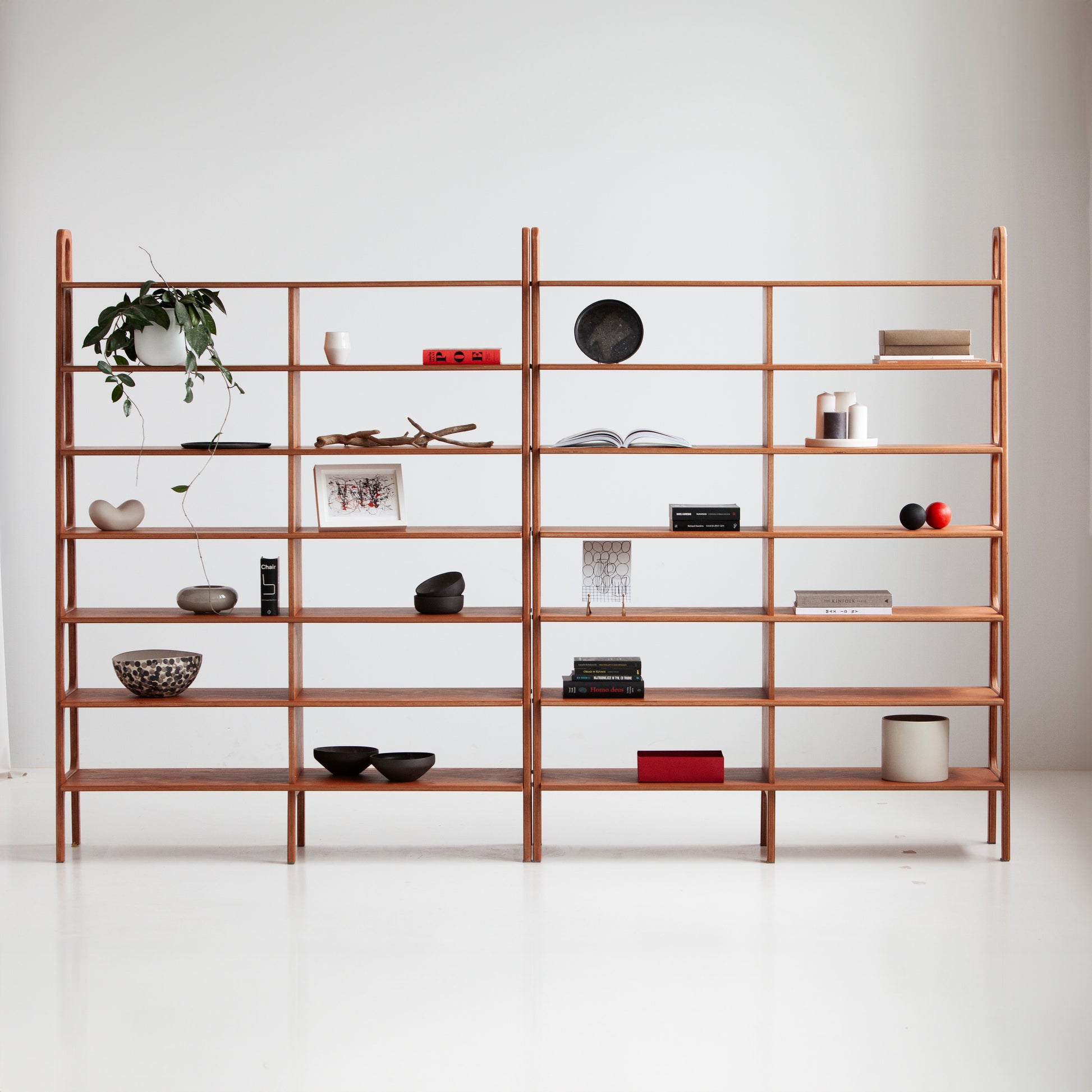 bookcase mid century modern wall unit