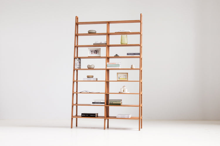 Bookcase Double Maxi Plus with 9 shelves