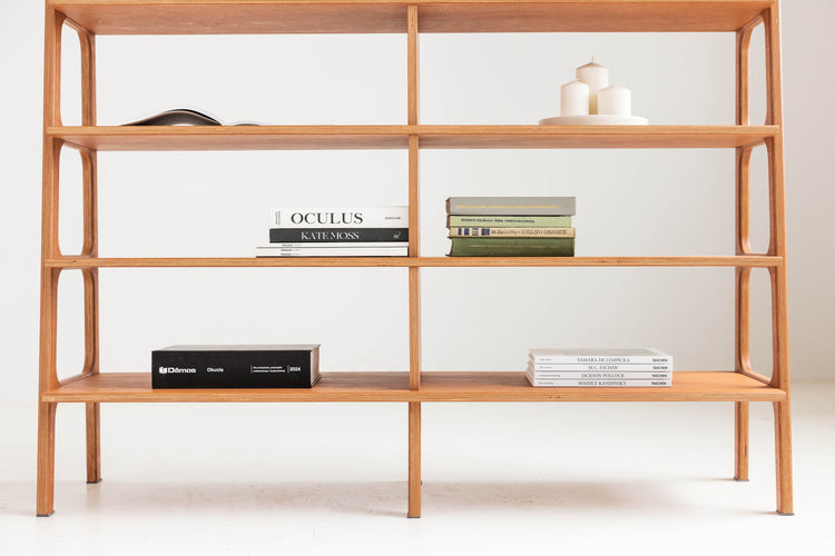 Bookcase Double Maxi Plus with 9 shelves