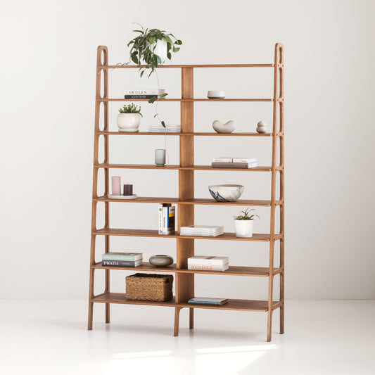 Bookcase Double Maxi Plus with shelves