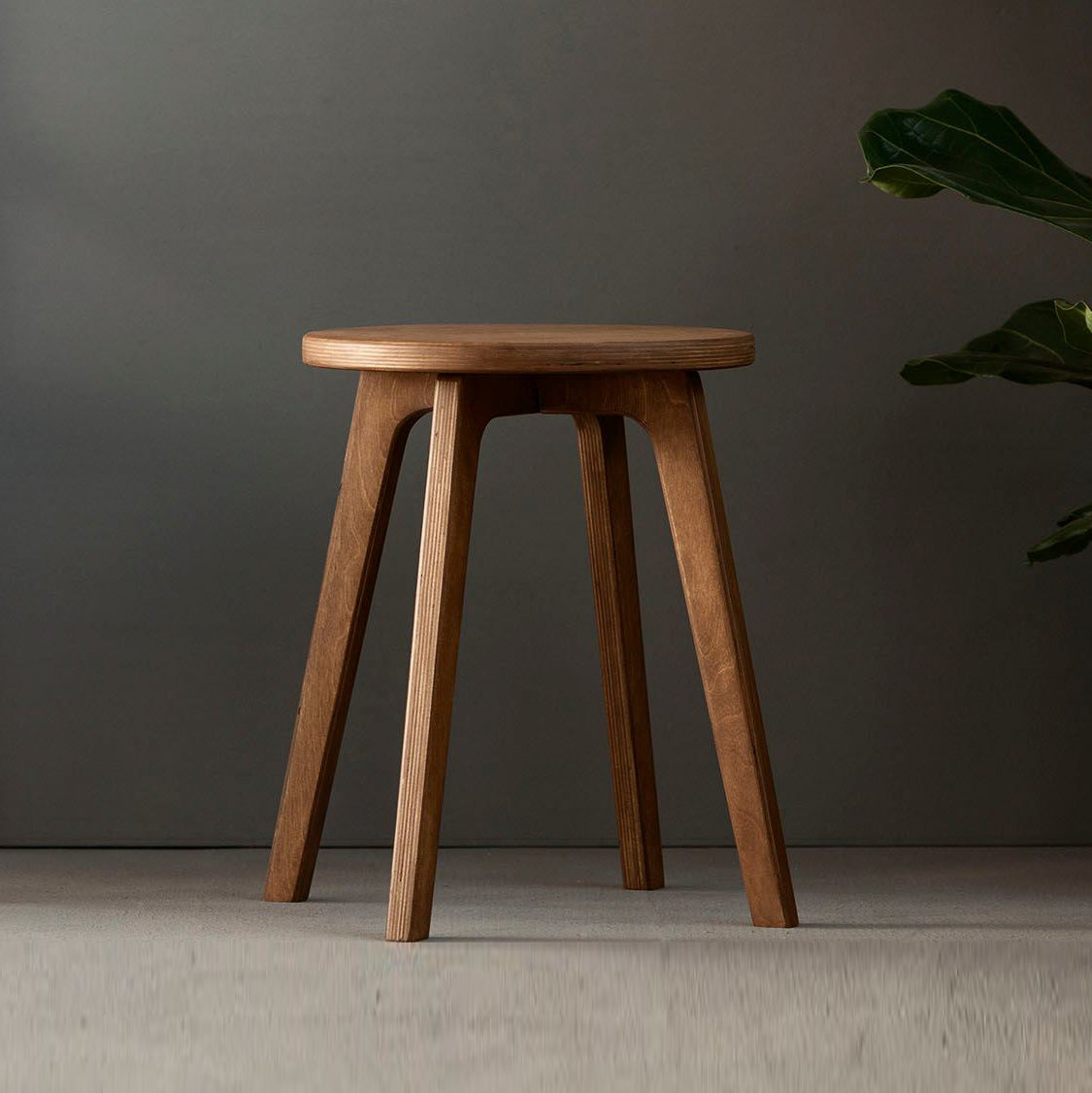 Small Wooden Stool Timeless Mid Century Elegance