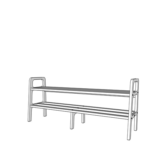 bench-mid-century-wooden-minimalist-shoe-rack